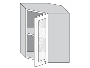 1.60.3у Шкаф настенный (h=720) угловой на 600мм со стекл. дверцей в Карталах - kartaly.магазин96.com | фото