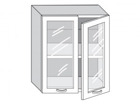 1.60.4 Шкаф настенный (h=720) на 600мм с 2-мя стек.дверцами в Карталах - kartaly.магазин96.com | фото