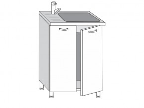 2.60.2мн Шкаф-стол на 600мм под накладную мойку с 2-мя дверцами в Карталах - kartaly.магазин96.com | фото