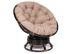 Кресло-качалка Papasan w 23/01 B с подушкой Antique brown, экошерсть Коричневый в Карталах - kartaly.магазин96.com | фото