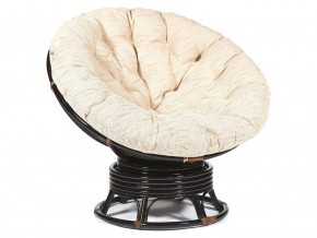 Кресло-качалка Papasan w 23/01 B с подушкой Antique brown, ткань Старт в Карталах - kartaly.магазин96.com | фото