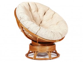 Кресло-качалка Papasan w 23/01 B с подушкой Cognac, ткань Старт в Карталах - kartaly.магазин96.com | фото