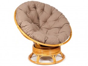 Кресло-качалка Papasan w 23/01 B с подушкой Honey, экошерсть Коричневый в Карталах - kartaly.магазин96.com | фото