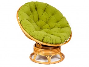 Кресло-качалка Papasan w 23/01 B с подушкой Honey, флок Олива в Карталах - kartaly.магазин96.com | фото