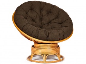 Кресло-качалка Papasan w 23/01 B с подушкой Honey, ткань Коричневый в Карталах - kartaly.магазин96.com | фото