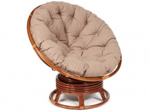 Кресло-качалка Papasan w 23/01 B с подушкой Pecan, экошерсть Коричневый в Карталах - kartaly.магазин96.com | фото