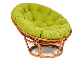 Кресло Papasan 23/01 W с подушкой Cognac, флок Олива в Карталах - kartaly.магазин96.com | фото