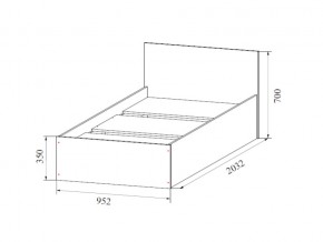 Кровать одинарная (Без матраца 0,9*2,0) в Карталах - kartaly.магазин96.com | фото